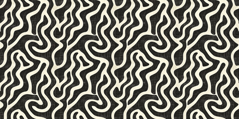 Intricate seamless background pattern showcasing flowing shapes and textures in a dynamic design. pattern aging process