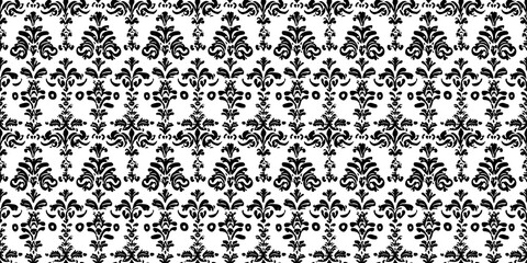 Elegant seamless black and white ancient tile pattern for classic backgrounds and textures. pattern ancient
