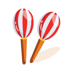 Have a look at this amazing 3d icon of maracas