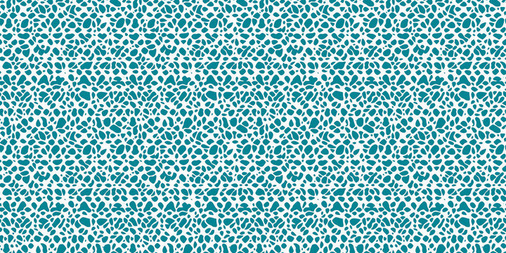 Seamless turquoise pattern featuring abstract shapes and designs for use in various projects. pattern basic