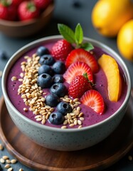 Nutritious Smoothie Bowl With Seeds