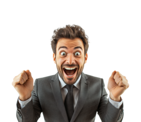 Positive vibes a joyful success celebration isolated on transparent background png