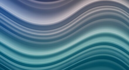 Abstract Wavy Gradient Background with Soft Smooth Flowing Teal Colors