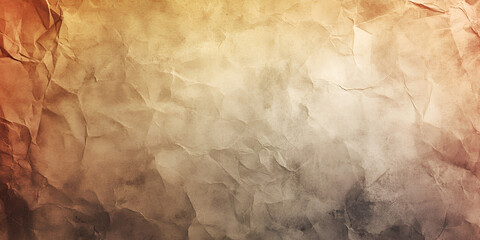 Obraz premium Crumpled Paper Texture in Warm Light