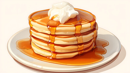 Bakery equipment and cakes material for advertising illustrations