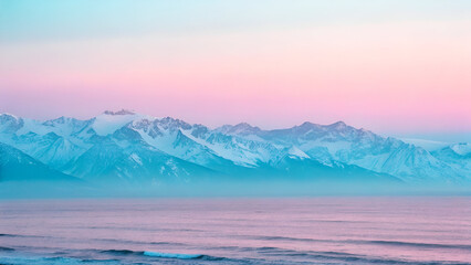 Aesthetic blue and pink gradient with a soft, pastel-like transition, ideal for contemporary digital design.