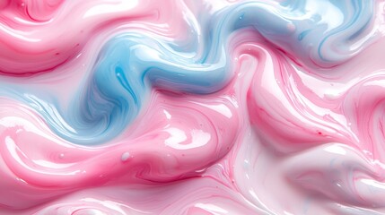 Obraz premium Abstract swirl of pink and blue paint. Possible use Background texture, beauty product