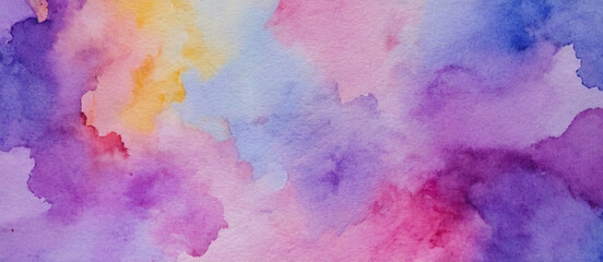 Abstract colorful watercolor paper background texture