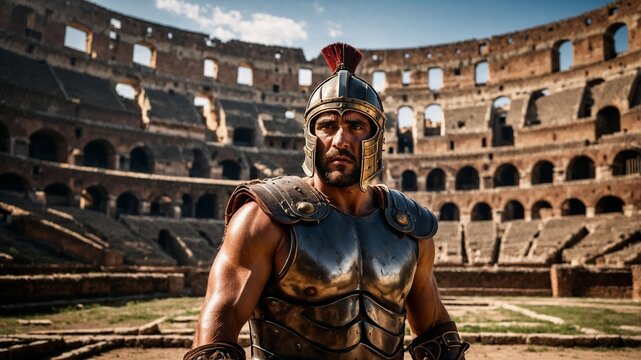 Gladiatore nel Colosseo