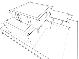 Modern Architectural Sketches – Abstract Residential Designs