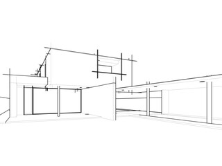 Modern Architectural Sketches – Abstract Residential Designs