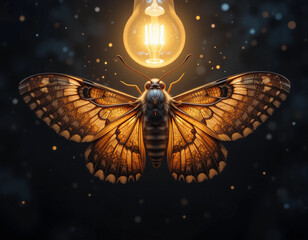 Night's Enigma: The Silent Beauty of Moths