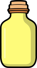 colourful syrup bottle design hand drawn vector image with transparent background 