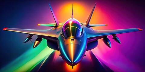 Abstract Jet Wing Minimalist Art