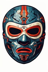 an AI Image Generator, Colorful Mask with Intricate Design