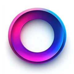 3D Colorful Circular Frame
