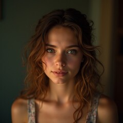Naklejka premium portrait of a young woman