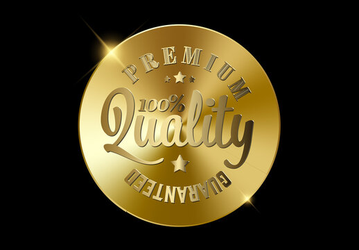 Top Quality golden tag seal sticker item for your products or banner flyer social media status