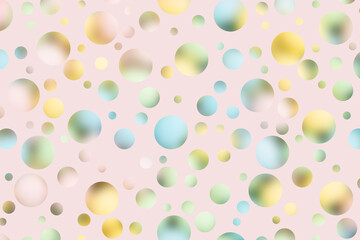 Pastel and pink polka dot background