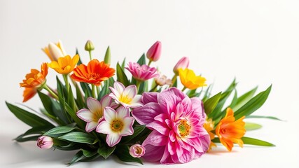 Mockup of Fresh Spring Blooms for Bright Exhibition