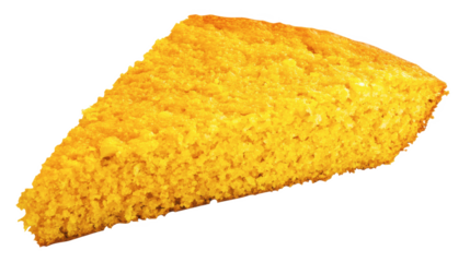 Delicious Golden Cornbread Slice High-Resolution Food Photography