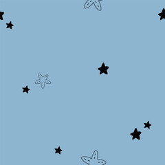 scandi pattern with sea star