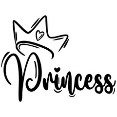 Princess SVG, Birthday Girl Cut File, Little Princess PNG & Crown Design for Shirts, Cricut Projects, Instant Download