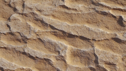 Naklejka premium Rough Textured Sandstone Wall