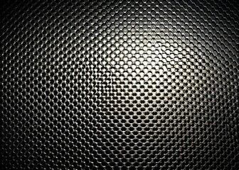Vintage Black Metallic Mesh Texture Background - Stock Photo