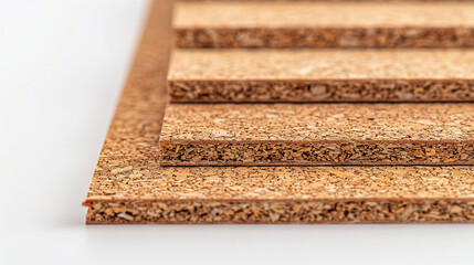 Cork board product shoot, on an isolated white background, object focused, png, stock image, hd quality,