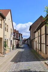 Blick in die Altstadt von Sangerhausen in Sachsen-Anhalt