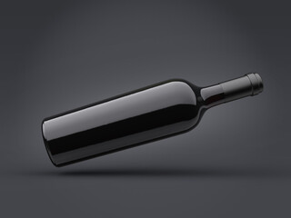 Wine bottle mockup