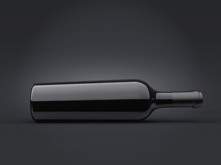 Wine bottle mockup
