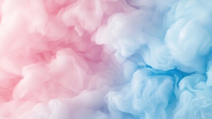 Fototapeta premium Beautiful pastel-colored clouds in the sky, with pink and blue hues, captured in high-resolution photography