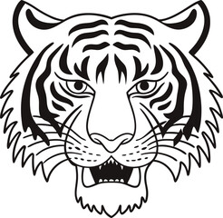 tiger head vector
