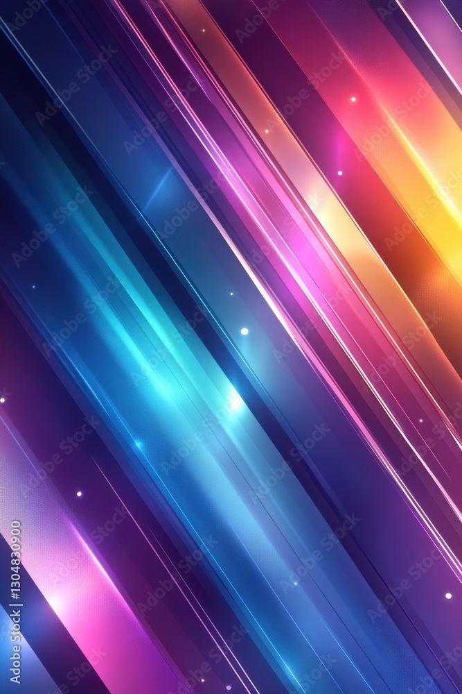 Poster dynamic gradient lines with vibrant colors creating a modern abstract background for digital design