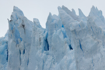 Glacier with blue ice