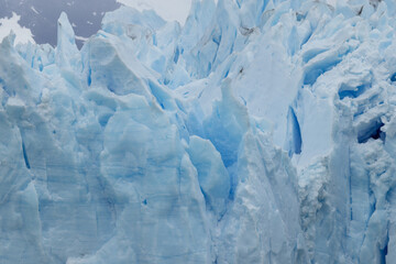 Glacier with blue ice