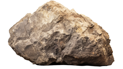 Heavy rock on transparent background.

