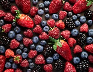 Fotograf&iacute;a profesional, de varias bayas, realizando un fondo de pantalla de un patron de bayas perfectamente alineadas, 4k