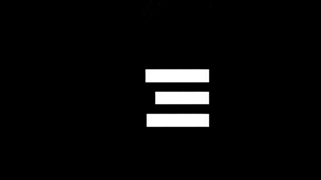 Abstract Minimalist White Stripes on Black Background