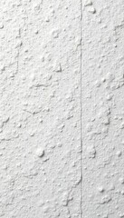 Obraz premium Rough, heavily textured white concrete wall, visible aggregate , empty, white