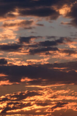 sunset in the sky