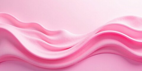 Fototapeta premium Soft Pink Draped Fabric Background Elegant Waves and Gentle Curves for Design Projects