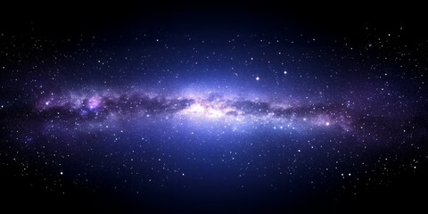 Majestic Milky Way Galaxy Stunning Night Sky Starry Background Cosmic Universe