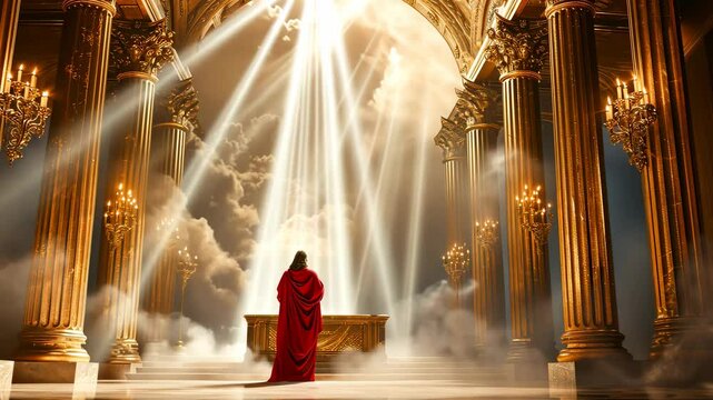 Jesus Christ our Divine Mediator with The Father in the Heavenly Sanctuary as our Intercessor and Advocate 4K