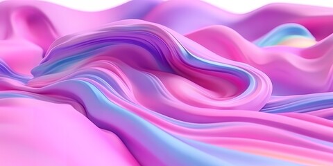 Obraz premium Abstract Pink Purple Blue Swirling Fluid Waves Background Design