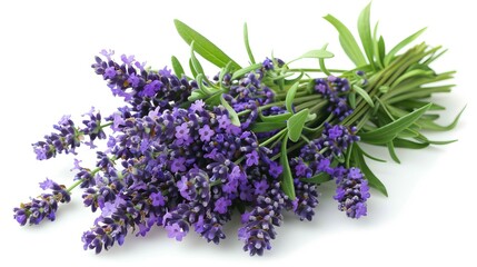 lavender on white background.
