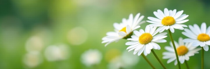 Fototapeta premium Elegant white daisies, summer bloom, isolated , picture, studio