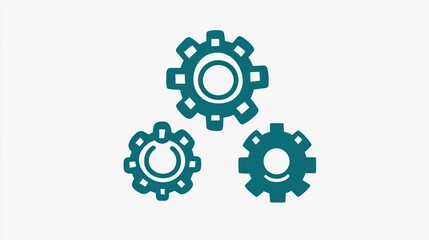 Teamwork gears. Collaboration concept. Illustration. Ideal for presentation slides